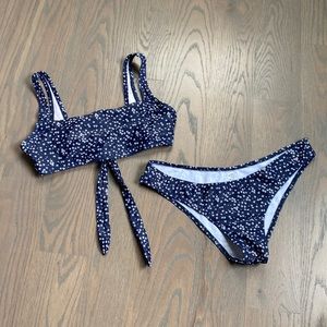 SHEIN navy blue bikini!